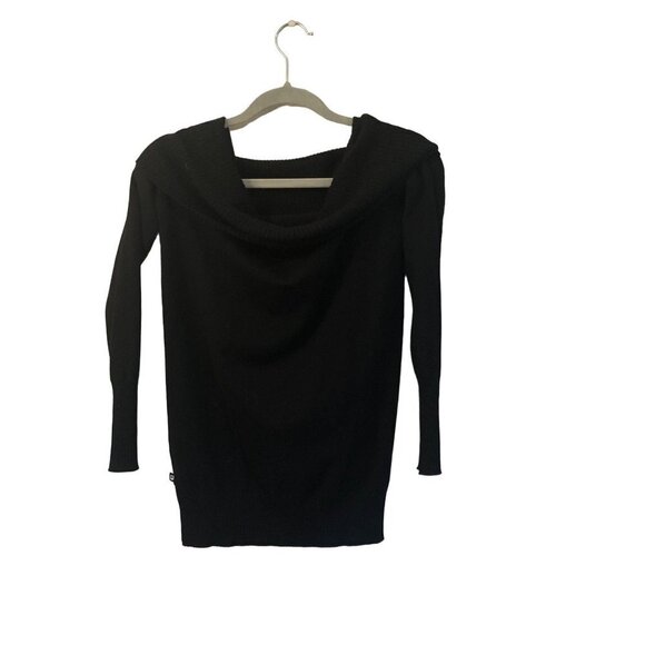 Fabletics black off the shoulder sweater size xs - Picture 2 of 7